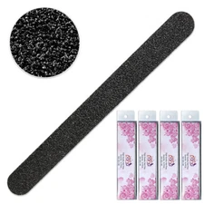 40pcs Pana Professional Round Black Nail Files Double Sided Grit 100/100