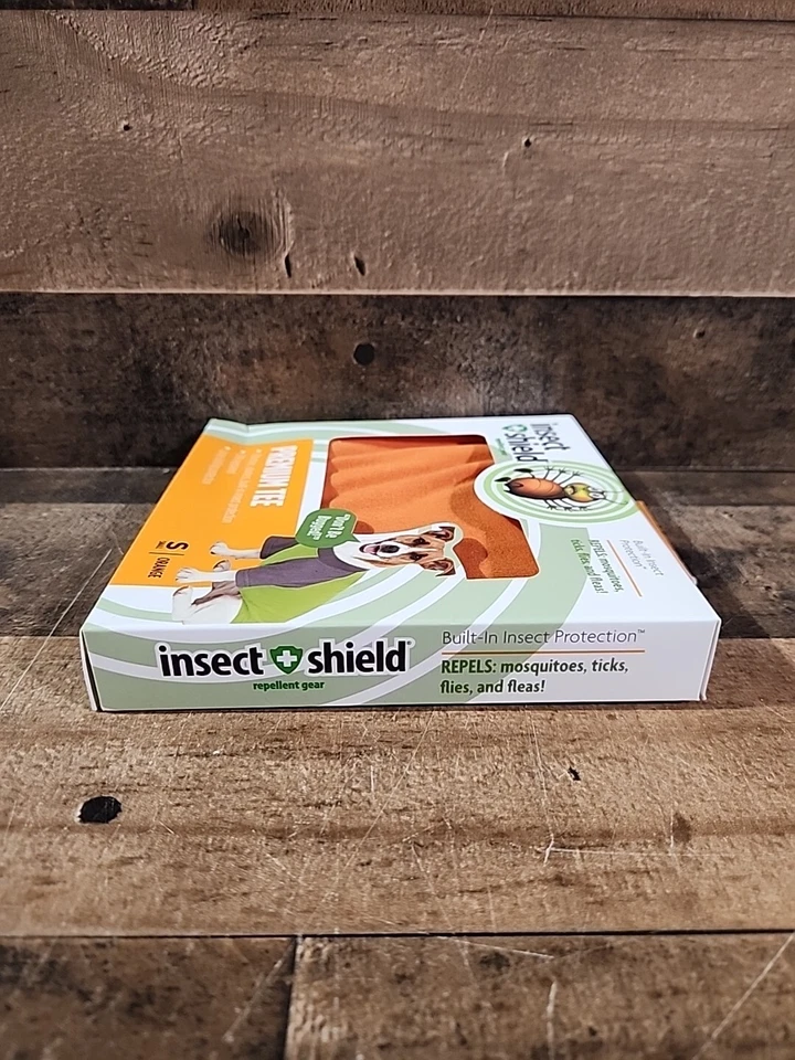 Camiseta Insect Shield Premium para Perros Pequeños "Naranja" ~ NUEVA Foto 3 de 3