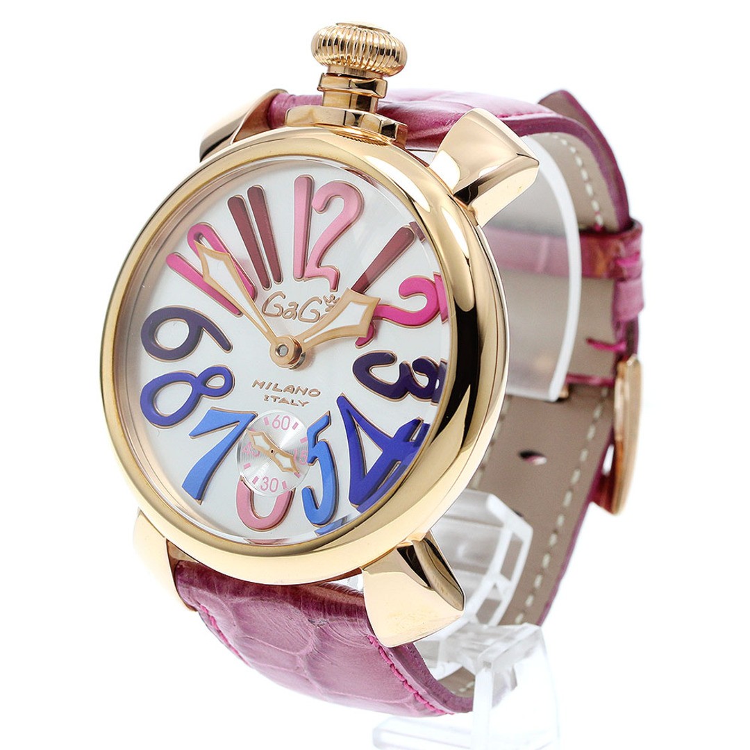 GaGa MILANO Manuele 48 Watch Silver Dial Used Excellent Condition From Japan image 3