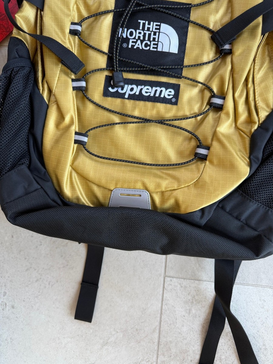 Supreme x The North Face Borealis Backpack - Metallic Gold - NEW