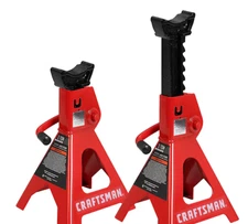 Black 3-Ton Steel Manual Jack stand set