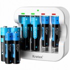 Kratax 1.5V AA AAA Akku Lithium Ion Wiederaufladbare Batterien AA AAA Batterien