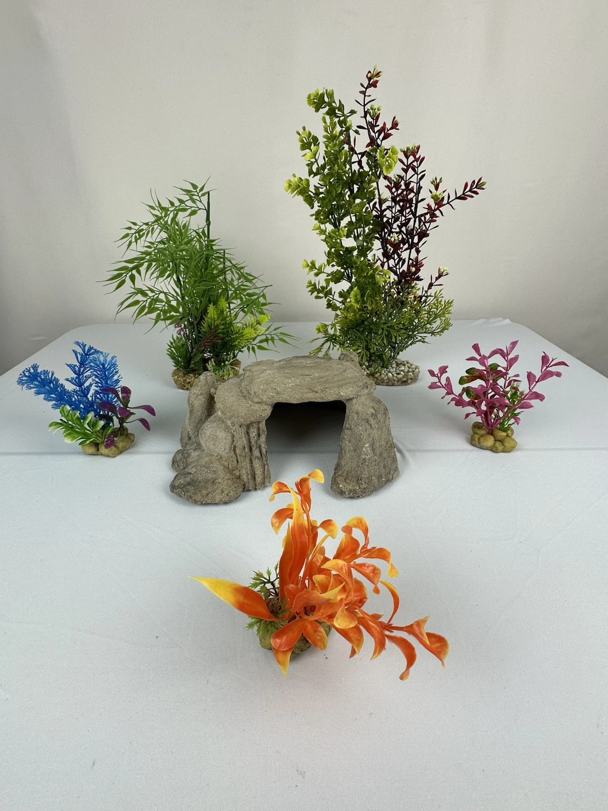 Fish Tank Aquarium Decorations/ Accessories Lot Of 6
Opens in a new window or tab