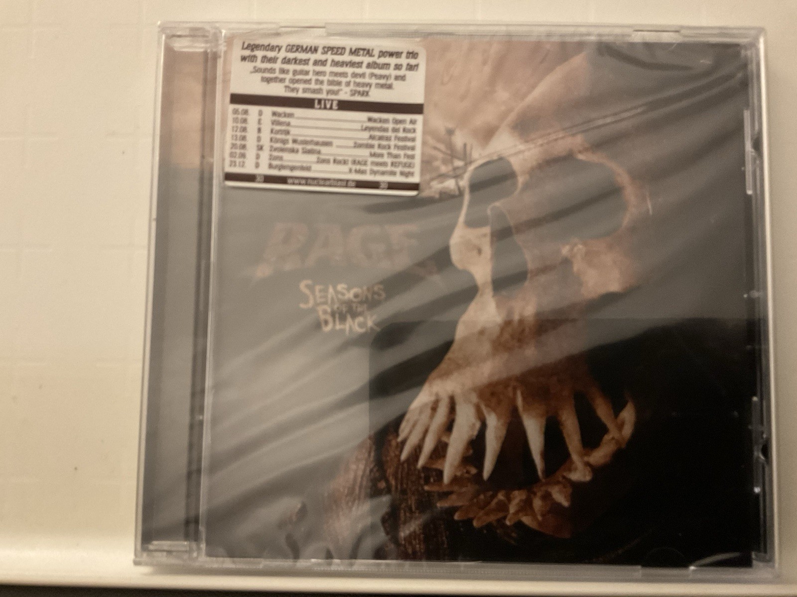 Rage…seasons Of The Black…..nuclear Blast……2017….cd New And Sealed.