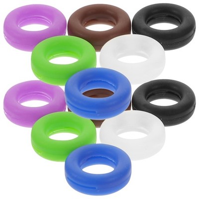 12 Sets Silicone Temple Tips Sleeve Retainer Round Shape Eyeglass Frame Grips
