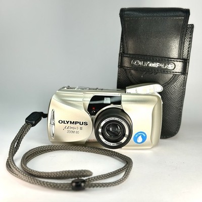 Filmkamera Olympus mju-II Zoom 80 Gold Allwetter 35mm Point and Shoot getestet