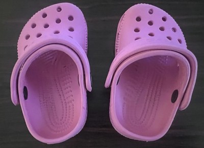 Crocs Classic Clog Unisex Kids US 2 Pink Slip-On Lightweight Comfort