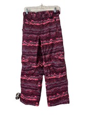 L.L. Bean girls size 12 purple printed snow pants 291574