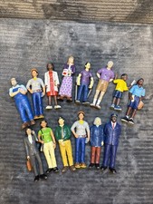 Lakeshore Education Figures Toy Block Play People Races Family Rare Lot 14 FLAWS