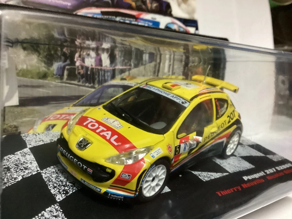 IXO PEUGEOT 207 SUPER 2000 Tour de Corse 2011 in Metallo 1/43 + Booklet - Immagine 3 di 4
