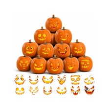 Halloween Pumpkin Decorating Kit Funny Face Stickers Party Favors Classroom