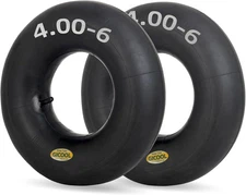 4.00-6 Replacement Inner Tube, 2 Pack with TR-13 Valve Stem, Heavy Duty, For 13"