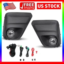Pair Fog Lights Assembly For 2019-2021 Subaru Forester w/ Cover Switch Kits Lamp