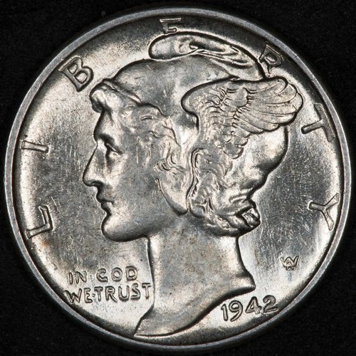 1942-P Mercury Dime Uncirculated #1942p4