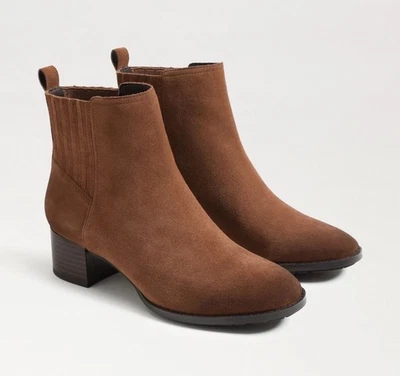 Botines Sam Edelman Kaiti tacón bloque en marrón nogal para mujer talla 5 - Imagen 1 de 4