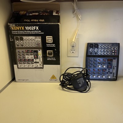Behringer Xenyx 1002FX Mixer w/ Power Supply. Working 