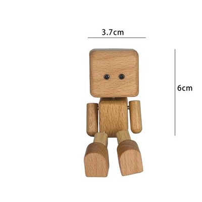 Wackelnde Holzfigur Fürs Auto - Lustiger Schüttelmann Dekoration 8x4cm
