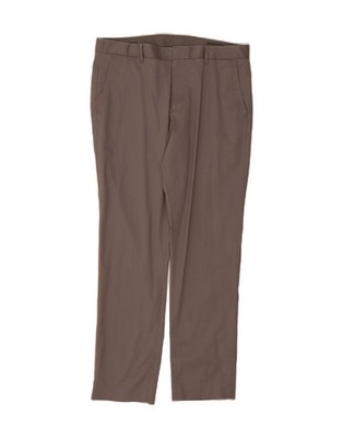 BONOBOS Herren Straight Chino Hose W36 L32 Grau Baumwolle CH03