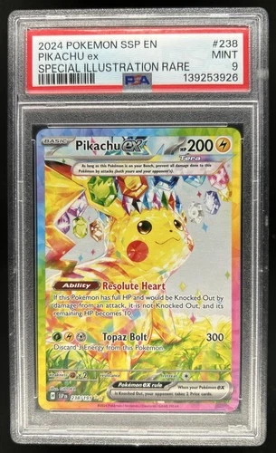 2024 Pokemon Surging Sparks Pikachu Ex #238/191 PSA 9