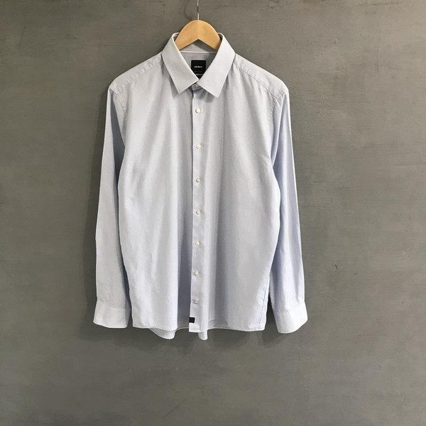 Men Strellson Shirt Blue Cotton 42 / XL / 50