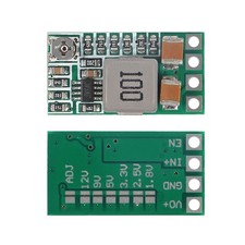 Mini DC-DC Buck Converter Module 4.5-24V In, Adjustable 0.8-17V or Fixed 1.8 2.5