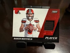 Baker Mayfield 2018 Panini Player Of The Day Rookie Patch Card #BM. rookie card picture