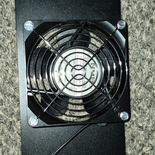 NMB 120mm Black Fan Grill Assembly 4715MS-12T-B50 115V 50/60Hz Filter Included