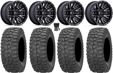 MSA Creed 14" Wheels Machined 28" Rock-A-Billy Tires Yamaha YXZ1000R