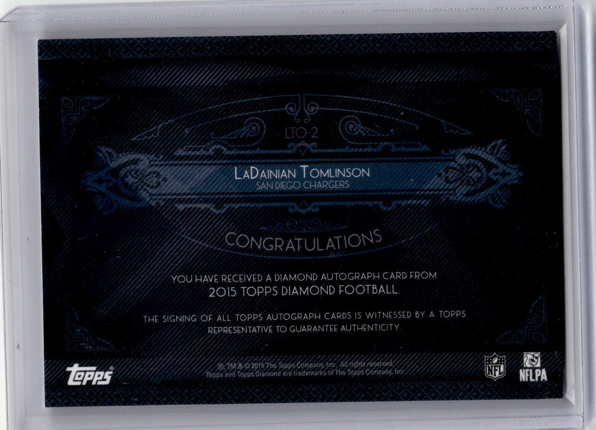 TIOT ウジン サインポラロイド 2015 Topps Diamond - Autographs LaDainian Tomlinson #LTO-2 /10 (AU