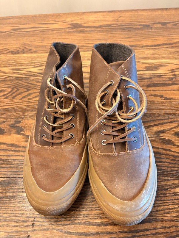 SeaVees Mammoth Elmwood Rugged Oiled Leather Boot Sneaker Mens 12 Brown