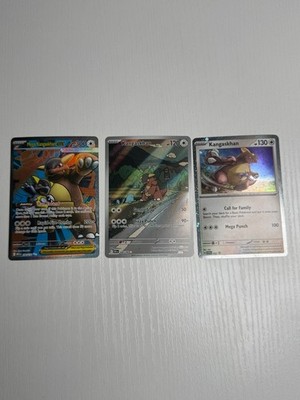 Pokemon Kangaskhan Lot of 3 Cards - MEGA, Destined Rivals, Promo
