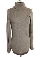 Adrienne Vittadini Extra Fine Merino Wool Sweater S Clean Girl Neutral Capsule