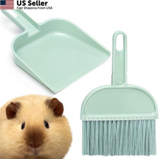 Cage Cleaner for Guinea Pigs Mini Dustpan and Brush Set Blue