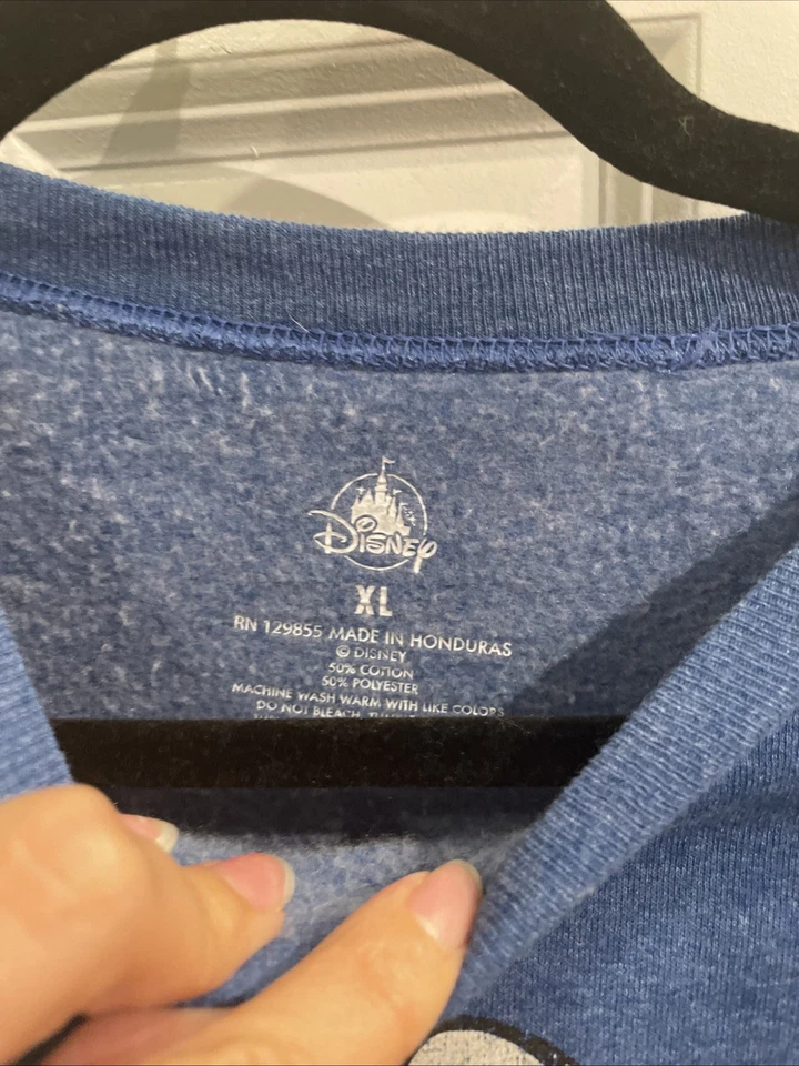 Walt Disney Mickey Mouse Crewneck  Blue Mickey And Blue Shoes Size XL Women’s - Image 3 of 4