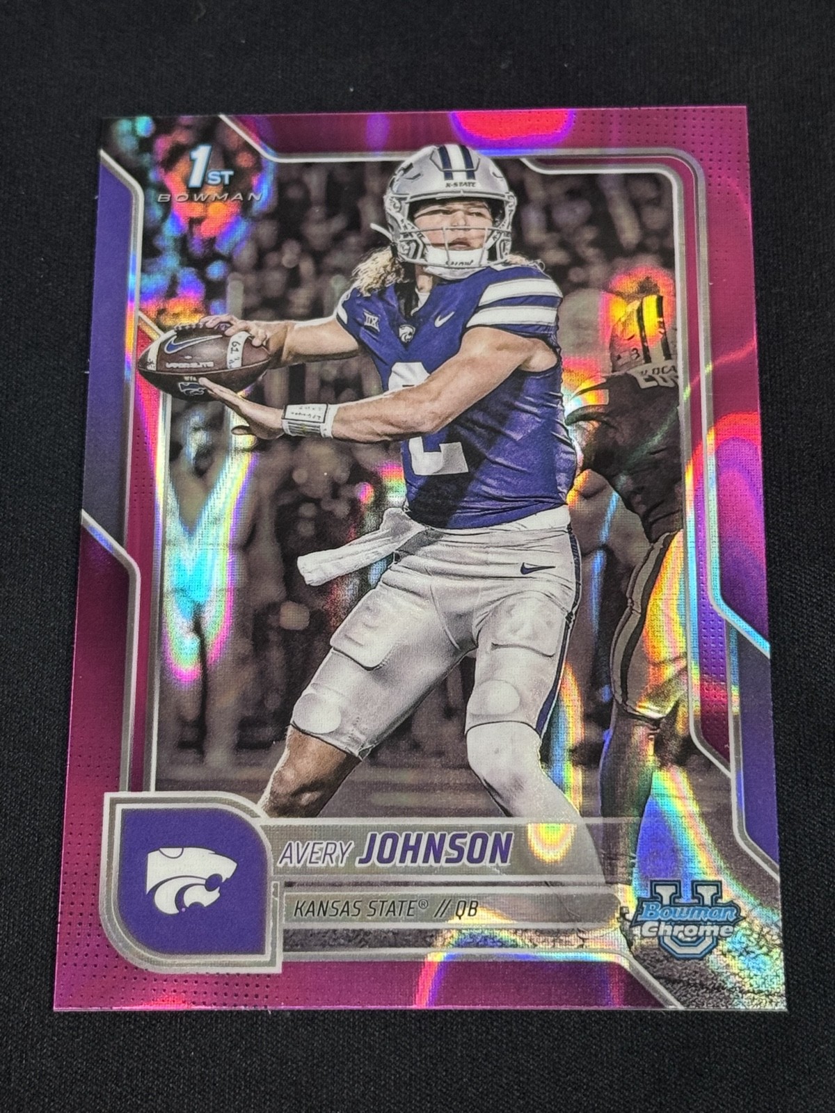 2025 Bowman University Chrome - Avery Johnson #42 Pink Lava Refractor (RC)