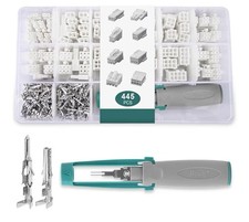 JRready ST6490 Dual Row 2 4 6 8 Pin Connector kit, w/Terminal Pin 18-24 AWG