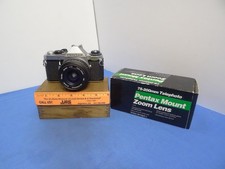 Pentax ME Super 35mm Film Camera w/Vivitar 28mm 1:2.8 lens  Pentax 75-200 Tele