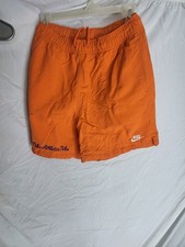 Nike Men's Club Flow Woven Shorts in Safety Orange Size Small