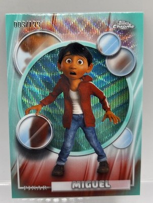 2026 Topps Chrome Disney Miguel Aqua Wave Refractor /199 Coco