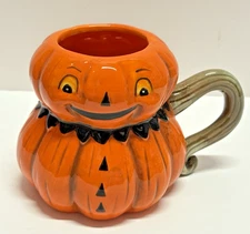 Johanna Parker Design for Transpac Halloween Jack-o-Lantern PUMPKIN PEEP Mug NEW