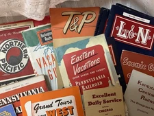 VTG Northern Pacific Railway Brochures 1950s/60s Scenic Route Train Schedules