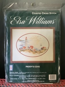 Elsa Williams Counted Cross Stitch Kit Paddy's Cove 02069 New Sealed 14x10"