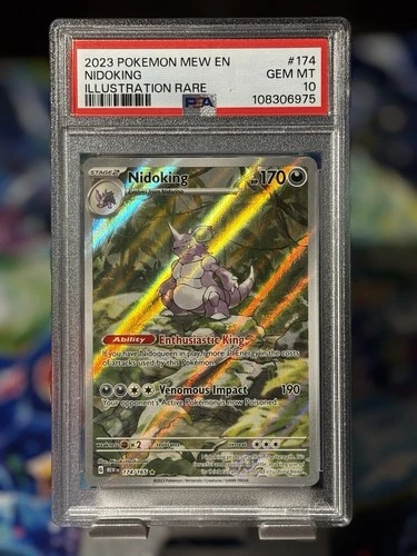 Pokémon Nidoking Sv: Scarlet & Violet 151 174/165 PSA 10 Illustration Rare Holo