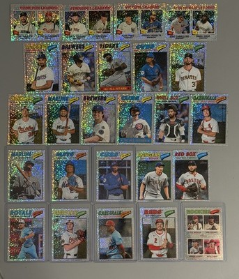 Topps Heritage 2026 Silver Sparkle 25 Card Lot   Stars, Leaders, Rookies