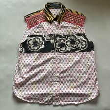 Prada SS2018 camicia smanicata con borchie uomo taglia 46 elegante e ben fatta