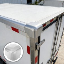 2Pcs Reusable Aluminum Edge Guards for Truck Corner Protection Silver Metal