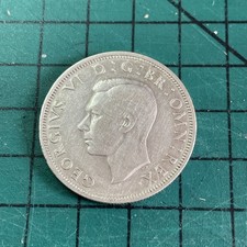 1946 King George VI Half-Crown Coin - Great Britain - Collectable 50% silver