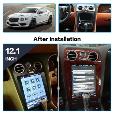 For Bentley Continental GT Flying Spur Android Radio Tesla Style screen GPS nav