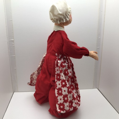 Vintage Annalee Mrs. Claus 18" große stehende Weihnachtspuppe Mobilitee 1969 - Bild 4 von 10