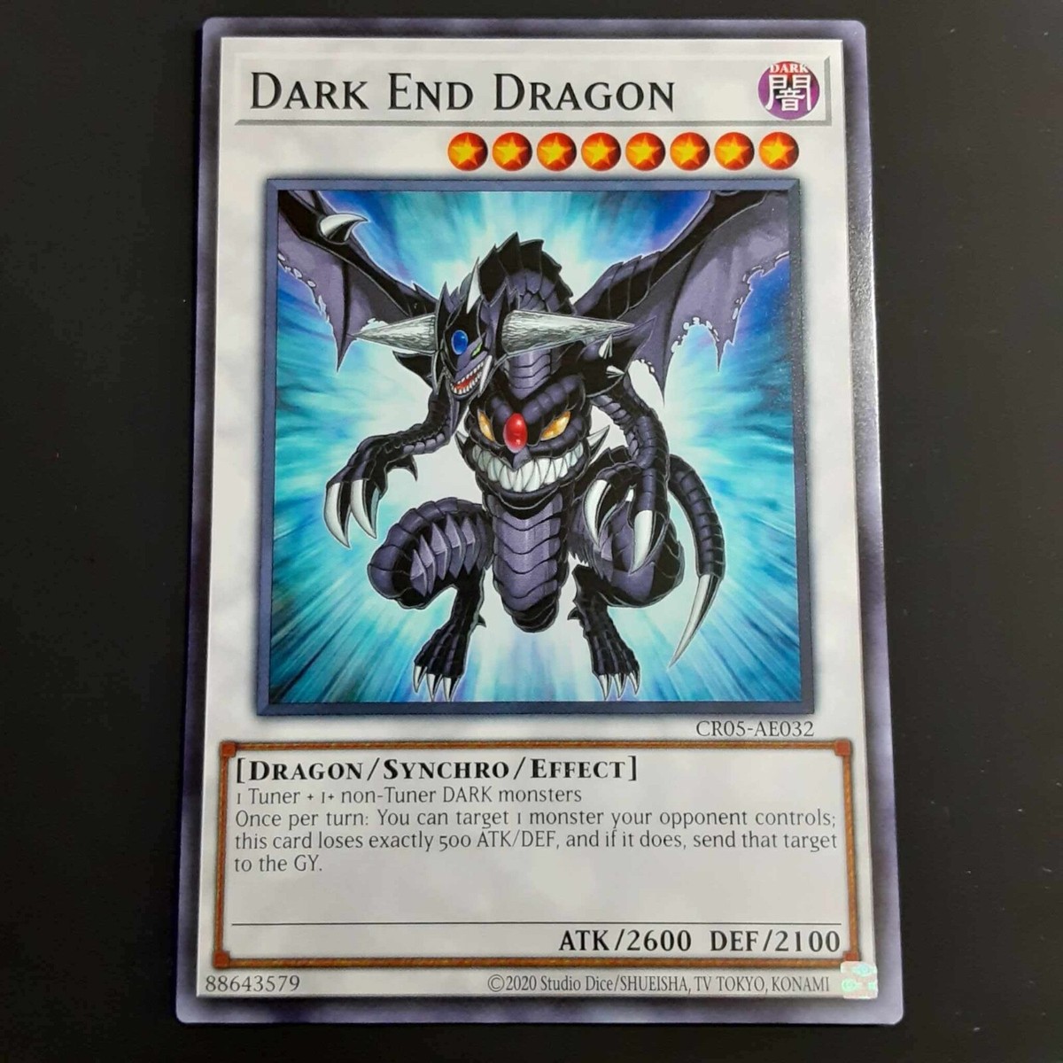 YuGiOh Dark End Dragon (Asian English) CR05-AE032 Common not